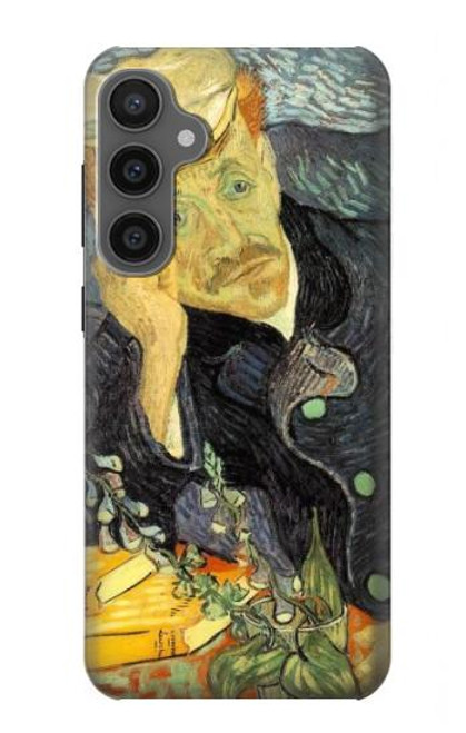 W0212 Van Gogh Portrait of Dr. Gachet Hard Case and Leather Flip Case For Samsung Galaxy S23 FE