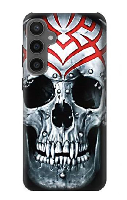 W0223 Vampire Skull Tattoo Hard Case and Leather Flip Case For Samsung Galaxy S23 FE