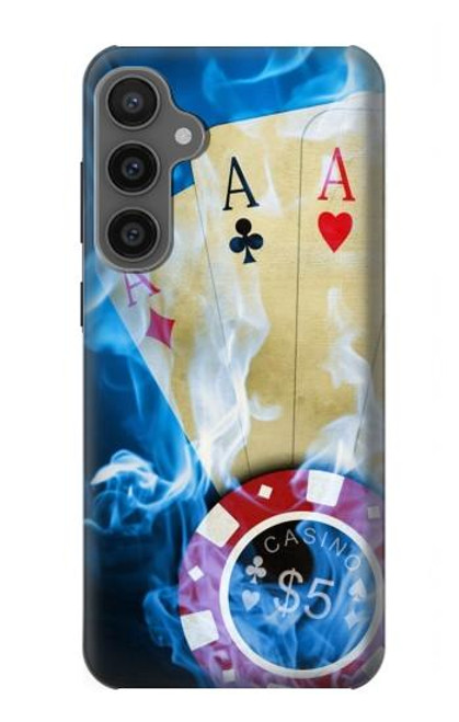 W0348 Casino Hard Case and Leather Flip Case For Samsung Galaxy S23 FE