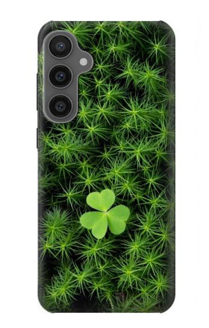 W0358 Clover Lucky Leaf Hard Case and Leather Flip Case For Samsung Galaxy S23 FE