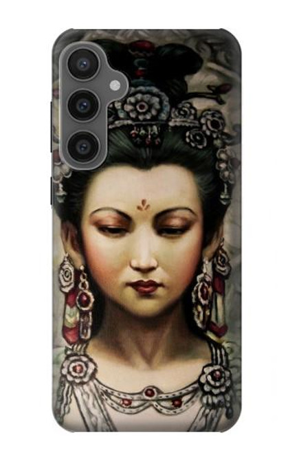 W0681 Guan Yin Hard Case and Leather Flip Case For Samsung Galaxy S23 FE