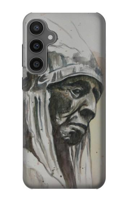 W0792 Indian Chief Hard Case and Leather Flip Case For Samsung Galaxy S23 FE