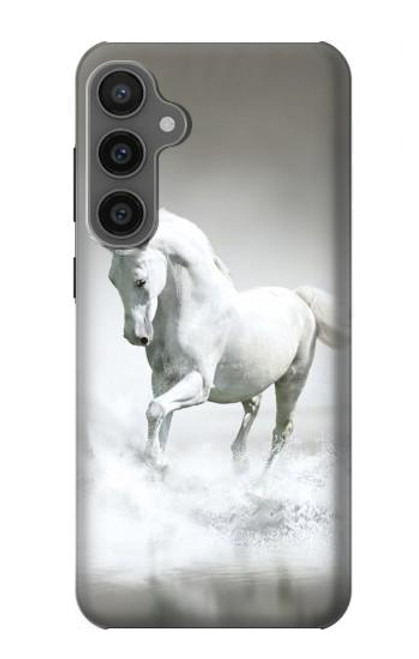 W0932 White Horse Hard Case and Leather Flip Case For Samsung Galaxy S23 FE