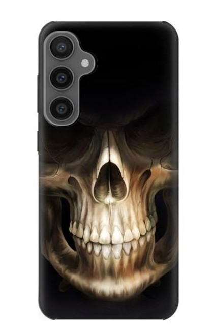 W1107 Skull Face Grim Reaper Hard Case and Leather Flip Case For Samsung Galaxy S23 FE