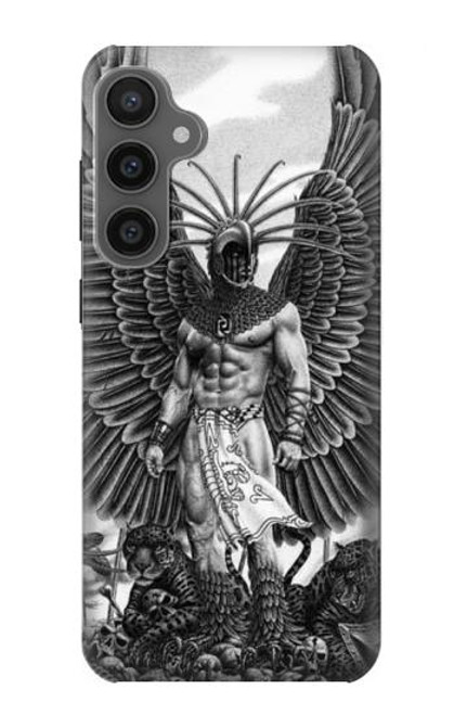 W1235 Aztec Warrior Hard Case and Leather Flip Case For Samsung Galaxy S23 FE