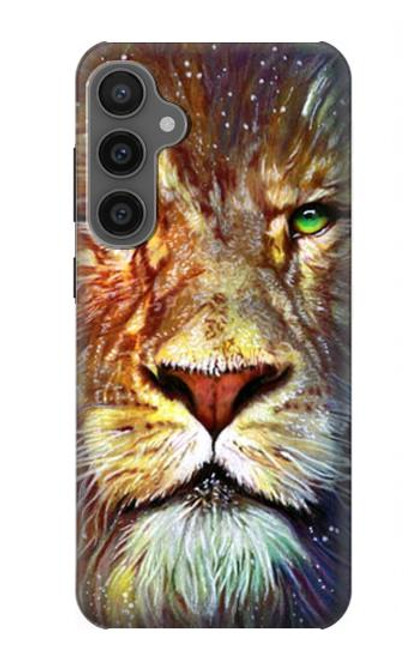 W1354 Lion Hard Case and Leather Flip Case For Samsung Galaxy S23 FE