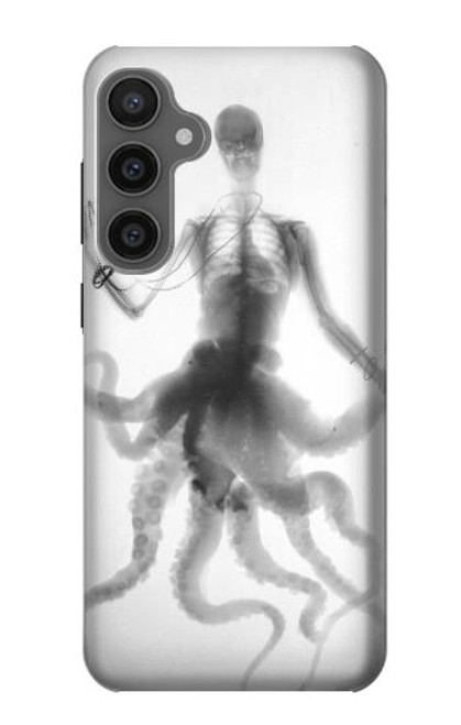 W1432 Skull Octopus X-ray Hard Case and Leather Flip Case For Samsung Galaxy S23 FE