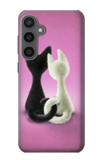 W1832 Love Cat Hard Case and Leather Flip Case For Samsung Galaxy S23 FE