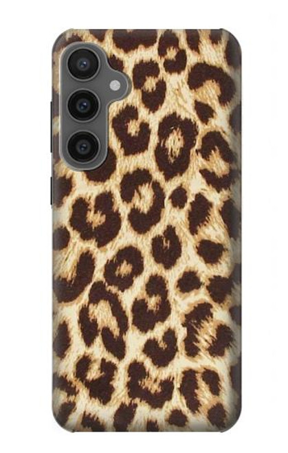 W2204 Leopard Pattern Graphic Printed Hard Case and Leather Flip Case For Samsung Galaxy S23 FE