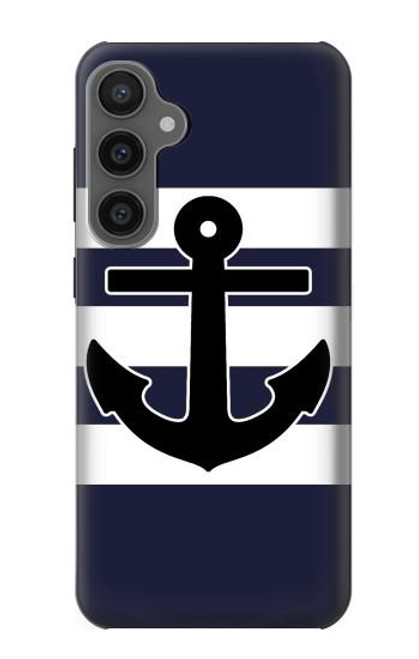 W2758 Anchor Navy Hard Case and Leather Flip Case For Samsung Galaxy S23 FE