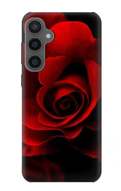 W2898 Red Rose Hard Case and Leather Flip Case For Samsung Galaxy S23 FE