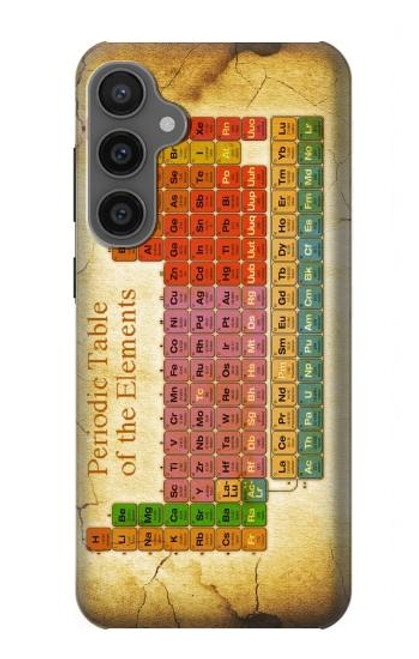 W2934 Vintage Periodic Table of Elements Hard Case and Leather Flip Case For Samsung Galaxy S23 FE