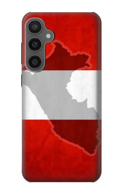 W3018 Peru Flag Hard Case and Leather Flip Case For Samsung Galaxy S23 FE