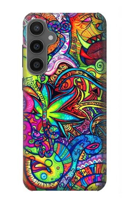 W3255 Colorful Art Pattern Hard Case and Leather Flip Case For Samsung Galaxy S23 FE