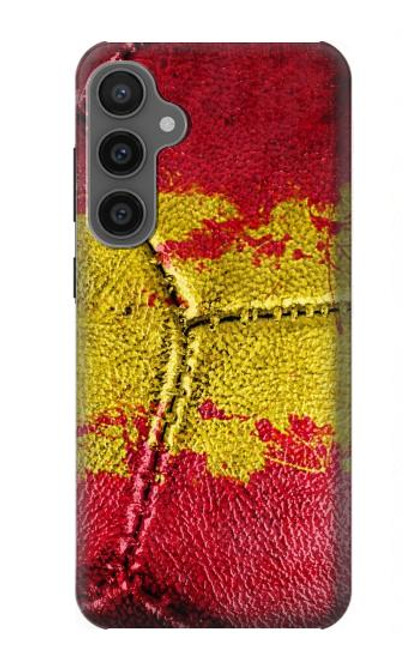 W3315 Spain Flag Vintage Football Graphic Hard Case and Leather Flip Case For Samsung Galaxy S23 FE