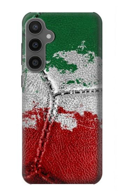 W3318 Italy Flag Vintage Football Graphic Hard Case and Leather Flip Case For Samsung Galaxy S23 FE