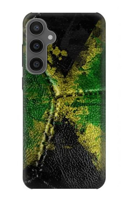 W3319 Jamaica Flag Vintage Football Graphic Hard Case and Leather Flip Case For Samsung Galaxy S23 FE