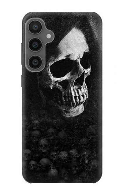 W3333 Death Skull Grim Reaper Hard Case and Leather Flip Case For Samsung Galaxy S23 FE