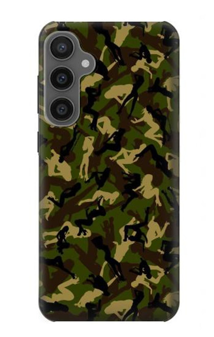 W3356 Sexy Girls Camo Camouflage Hard Case and Leather Flip Case For Samsung Galaxy S23 FE