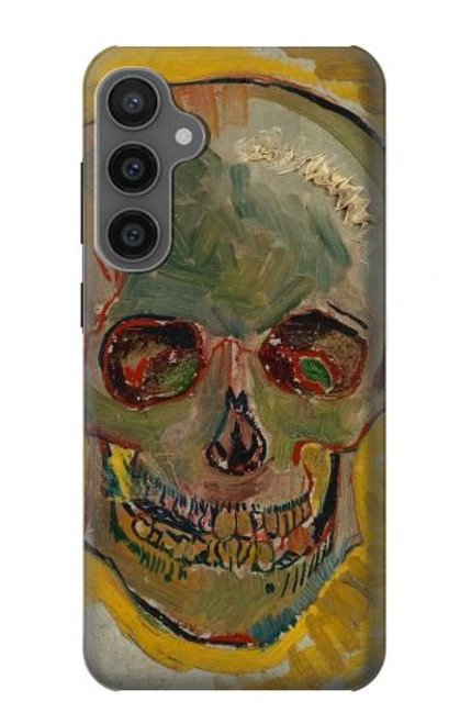 W3359 Vincent Van Gogh Skull Hard Case and Leather Flip Case For Samsung Galaxy S23 FE