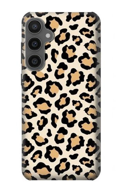 W3374 Fashionable Leopard Seamless Pattern Hard Case and Leather Flip Case For Samsung Galaxy S23 FE