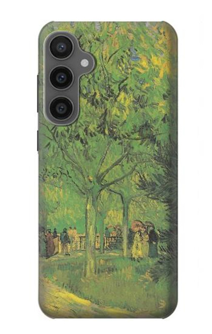 W3748 Van Gogh A Lane in a Public Garden Hard Case and Leather Flip Case For Samsung Galaxy S23 FE