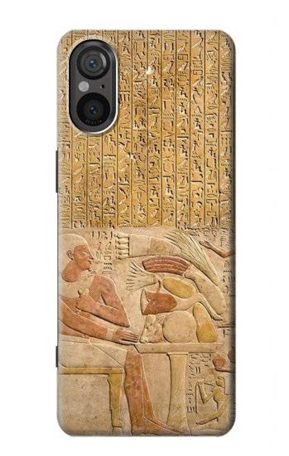 W3398 Egypt Stela Mentuhotep Hard Case and Leather Flip Case For Sony Xperia 5 V