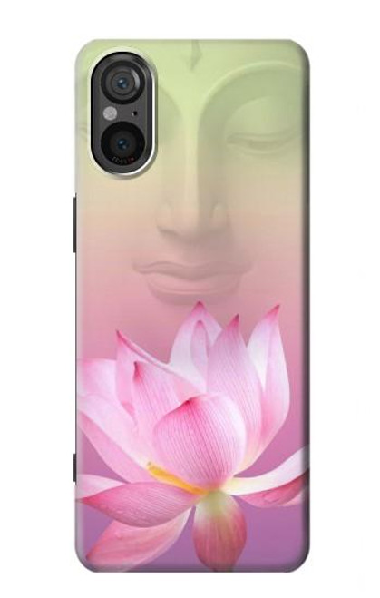 W3511 Lotus flower Buddhism Hard Case and Leather Flip Case For Sony Xperia 5 V