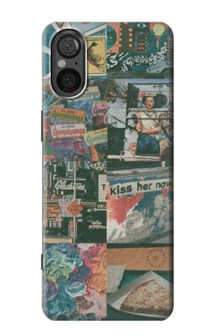 W3909 Vintage Poster Hard Case and Leather Flip Case For Sony Xperia 5 V