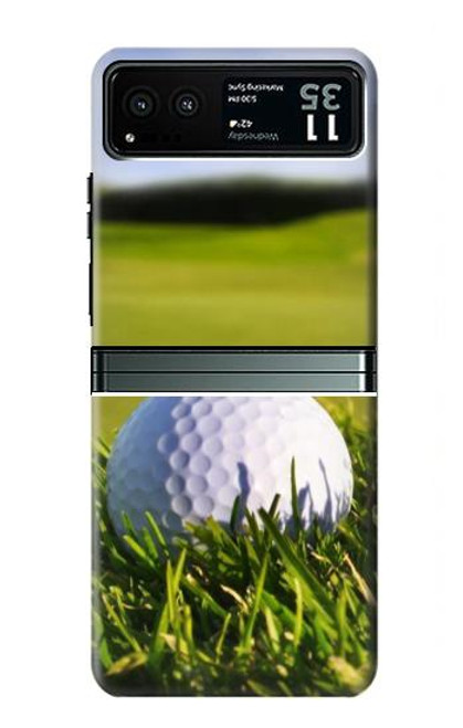 W0068 Golf Hard Case and Leather Flip Case For Motorola Razr 40