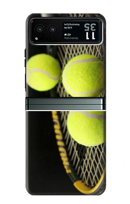 W0072 Tennis Hard Case and Leather Flip Case For Motorola Razr 40