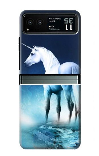 W1130 Unicorn Horse Hard Case and Leather Flip Case For Motorola Razr 40