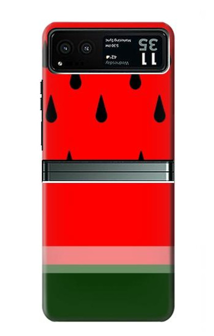 W2403 Watermelon Hard Case and Leather Flip Case For Motorola Razr 40