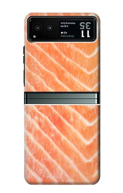 W2700 Salmon Fish Graphic Hard Case and Leather Flip Case For Motorola Razr 40