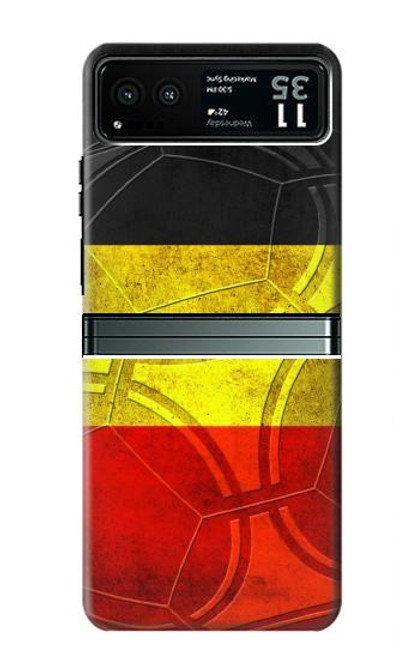 W2965 Belgium Football Soccer Hard Case and Leather Flip Case For Motorola Razr 40