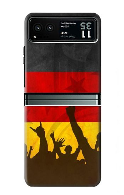 W2966 Germany Football Soccer Hard Case and Leather Flip Case For Motorola Razr 40