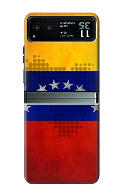 W2974 Venezuela Football Soccer Hard Case and Leather Flip Case For Motorola Razr 40