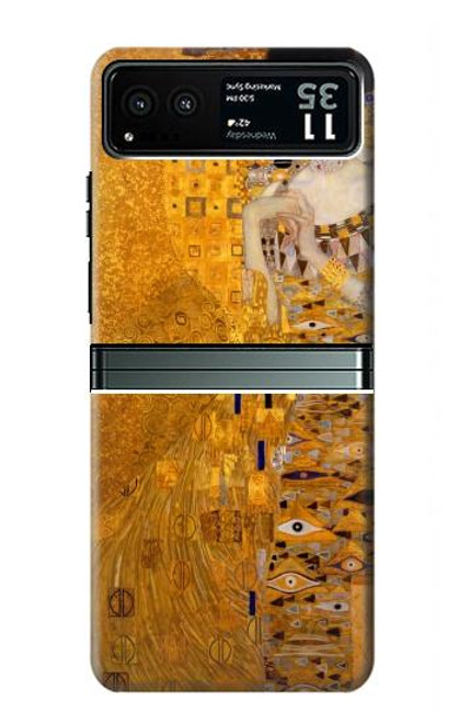 W3332 Gustav Klimt Adele Bloch Bauer Hard Case and Leather Flip Case For Motorola Razr 40