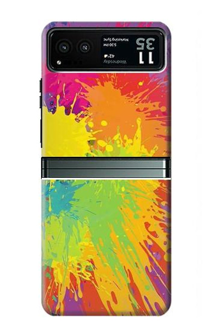 W3675 Color Splash Hard Case and Leather Flip Case For Motorola Razr 40