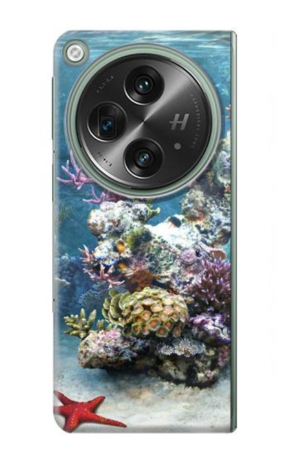 W0227 Aquarium Hard Case and Leather Flip Case For OnePlus OPEN