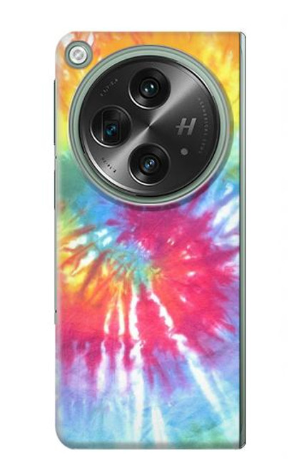 W1697 Tie Dye Colorful Graphic Printed Hard Case and Leather Flip Case For OnePlus OPEN