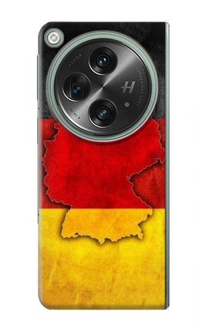 W2935 Germany Flag Map Hard Case and Leather Flip Case For OnePlus OPEN