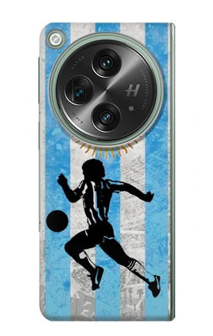 W2977 Argentina Football Soccer Hard Case and Leather Flip Case For OnePlus OPEN