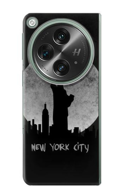 W3097 New York City Hard Case and Leather Flip Case For OnePlus OPEN