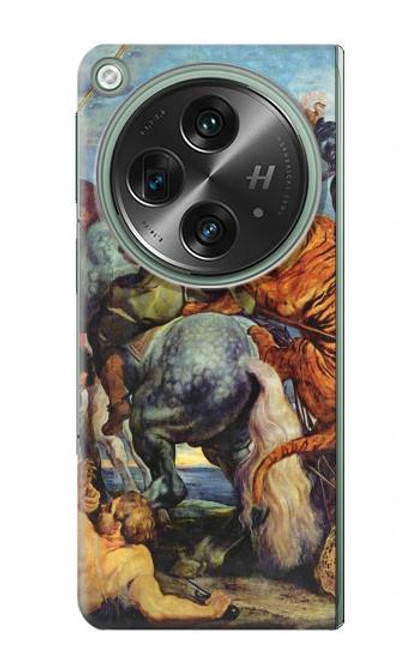 W3331 Peter Paul Rubens Tiger und Lowenjagd Hard Case and Leather Flip Case For OnePlus OPEN