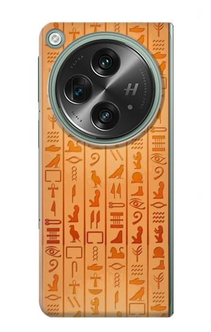 W3440 Egyptian Hieroglyphs Hard Case and Leather Flip Case For OnePlus OPEN