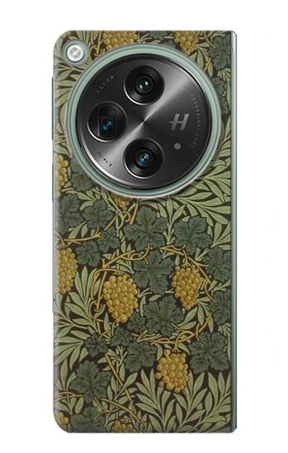 W3662 William Morris Vine Pattern Hard Case and Leather Flip Case For OnePlus OPEN