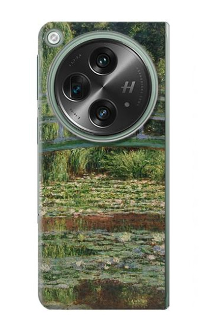 W3674 Claude Monet Footbridge and Water Lily Pool Hard Case and Leather Flip Case For OnePlus OPEN