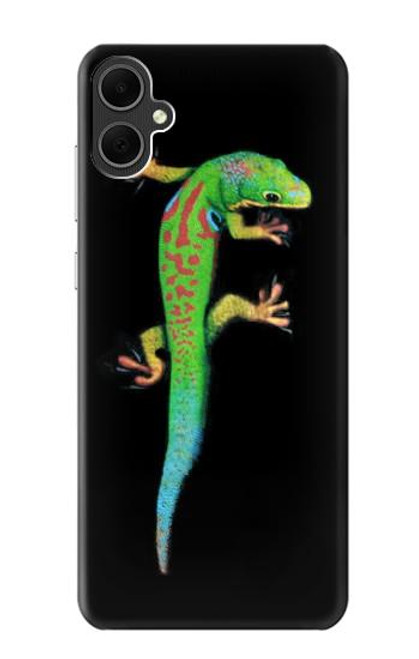 W0125 Green Madagascan Gecko Hard Case and Leather Flip Case For Samsung Galaxy A05