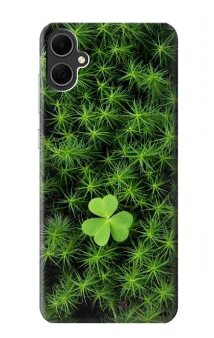 W0358 Clover Lucky Leaf Hard Case and Leather Flip Case For Samsung Galaxy A05